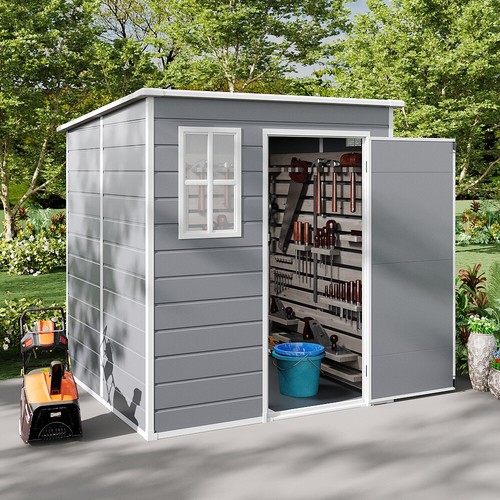 Plastic lockable garden shed - lockable,