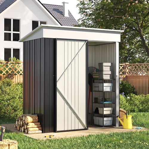 Lockable steel storage shed - lockable,