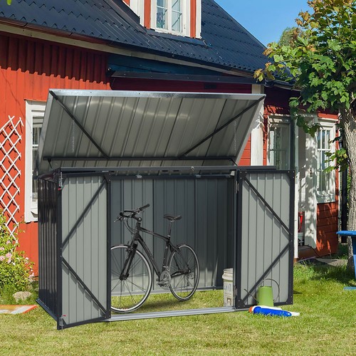 Garden shed lockable bicycle - garden,