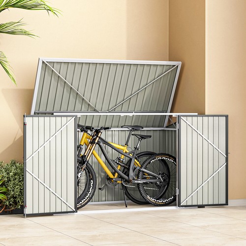 Outdoor lockable bicycle - bicycle, shed