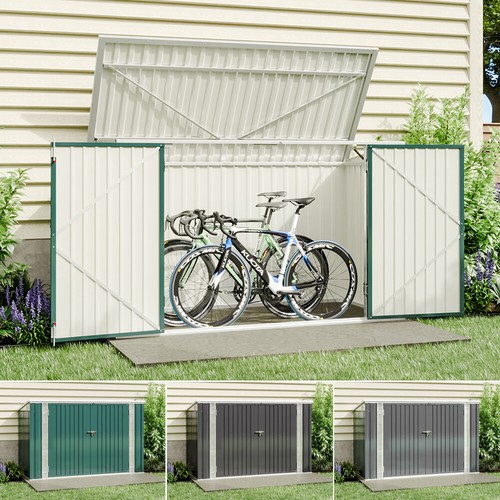 Metal storage shed wheelie bin - wheelie,